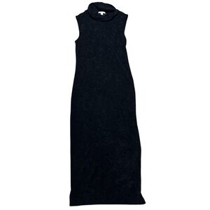 James Perse Velour Mock Neck Dress Women’s Size 2 Feminine Romantic